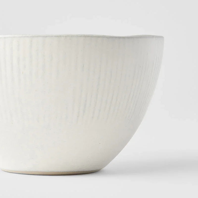 Deep Bowl 13.5cm Snow Leaf Glaze