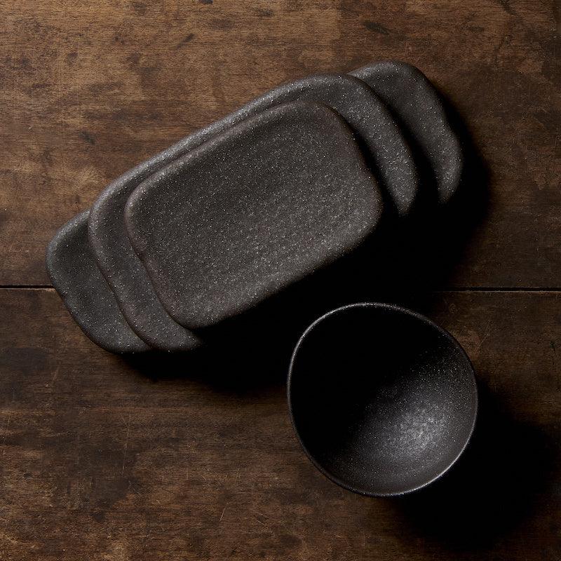 Bowl 13cm Egg Shaped Stone Glaze