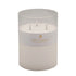 bulk 4 Glass Tube Led Candle 3 Wick 20cm