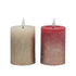 bulk 24 Led Gold Splash Taper Candle Asst 8cm
