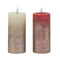 bulk 24 Led Gold Splash Pillar Candle 15cm