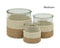 bulk 24 Paper Rope Glass Jar 10cm
