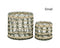 bulk 24 Forest Green Paper Rope Glass Jar 8cm