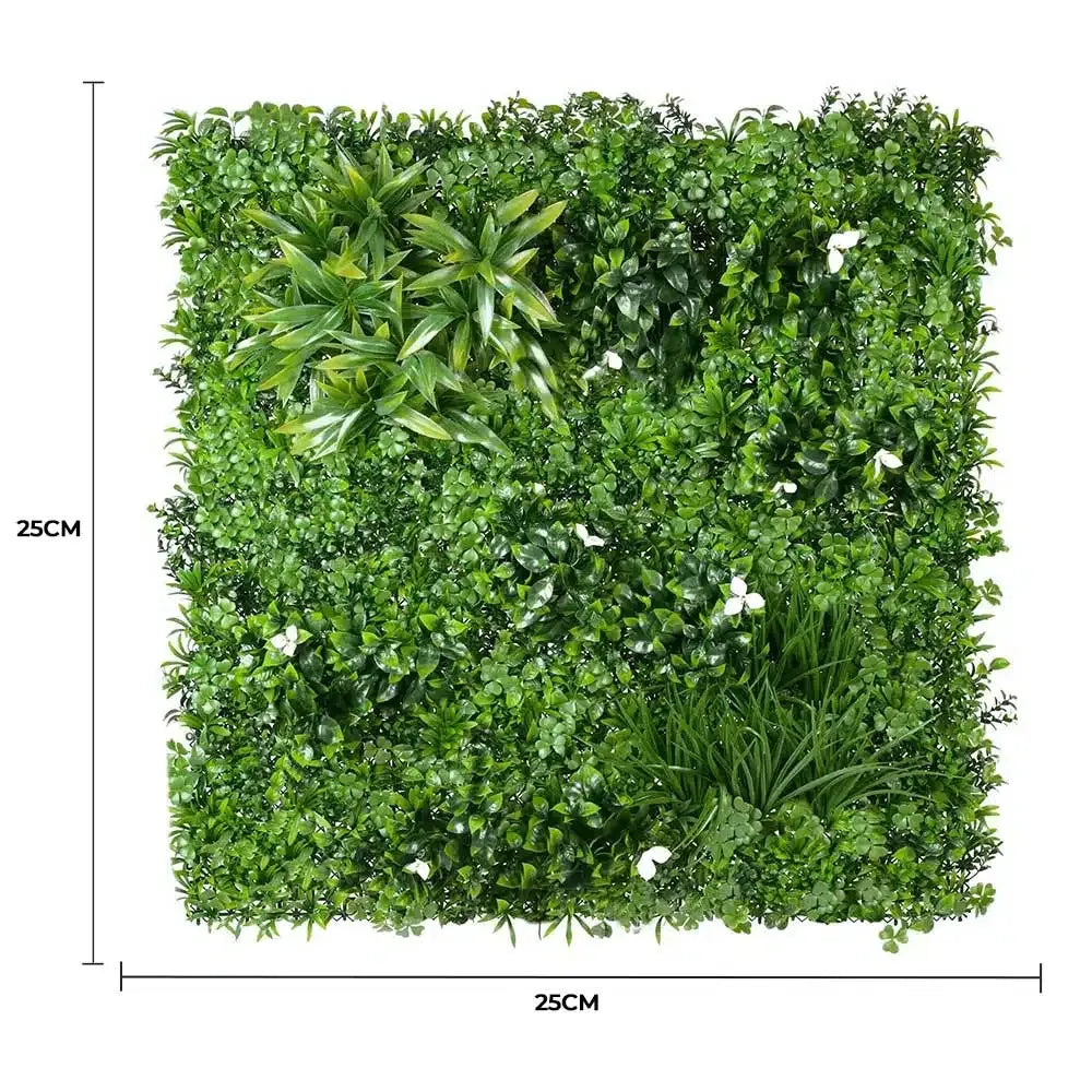 White Oasis UV Stabilised Vertical Garden Wall Sample Panel Artificial