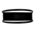 Premium Floating Half Moon / Semi Circle Metal Wall Planter | Onyx Black 35cm