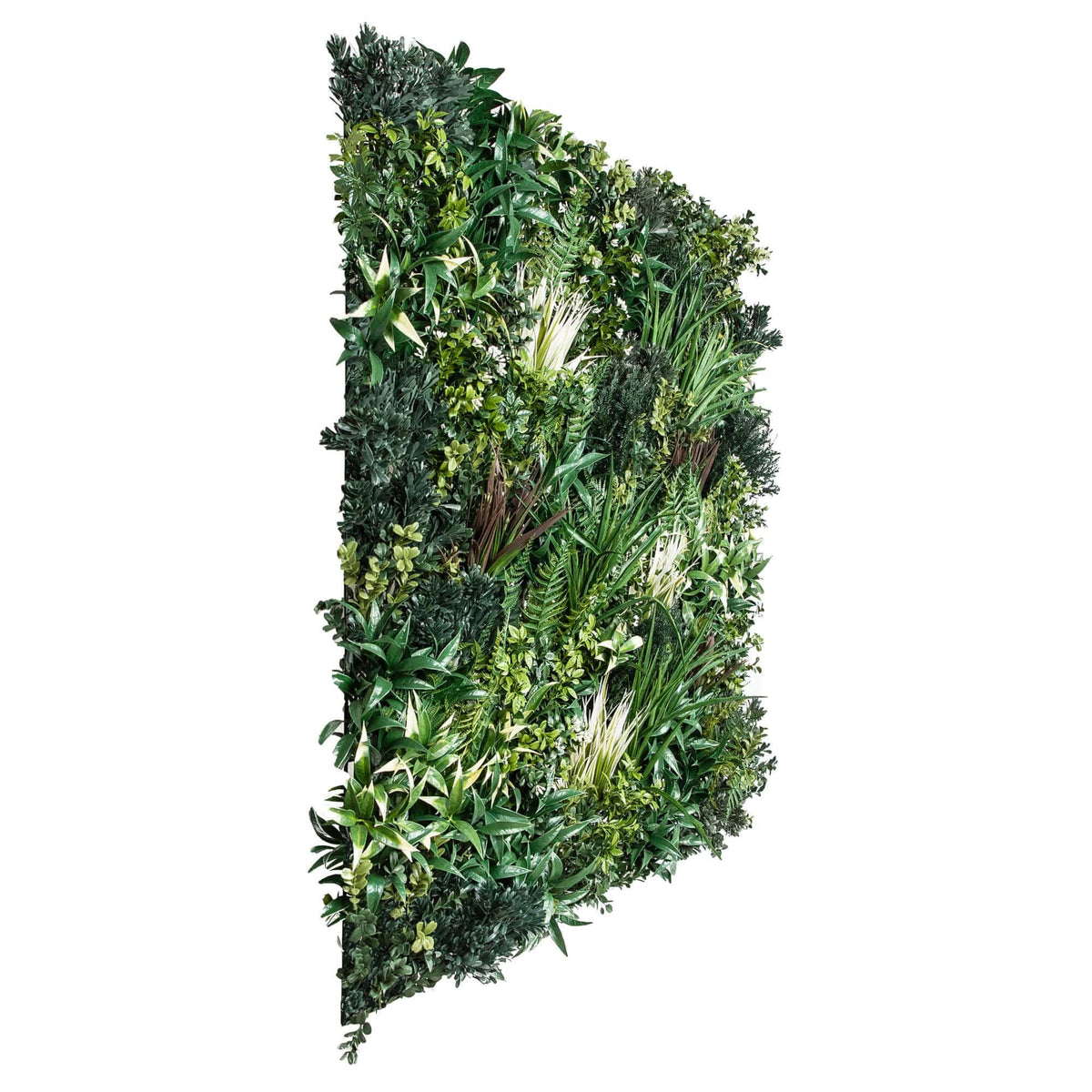 Commercial Grade Metal Backed Green Wall 1m x 1m UV Fire Retardant Panel