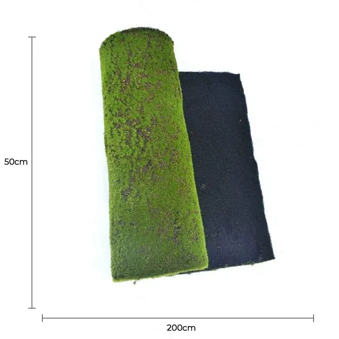 Artificial Moss Wall Covering 200cm x 50cm, Flexible, Cuttable Design Set