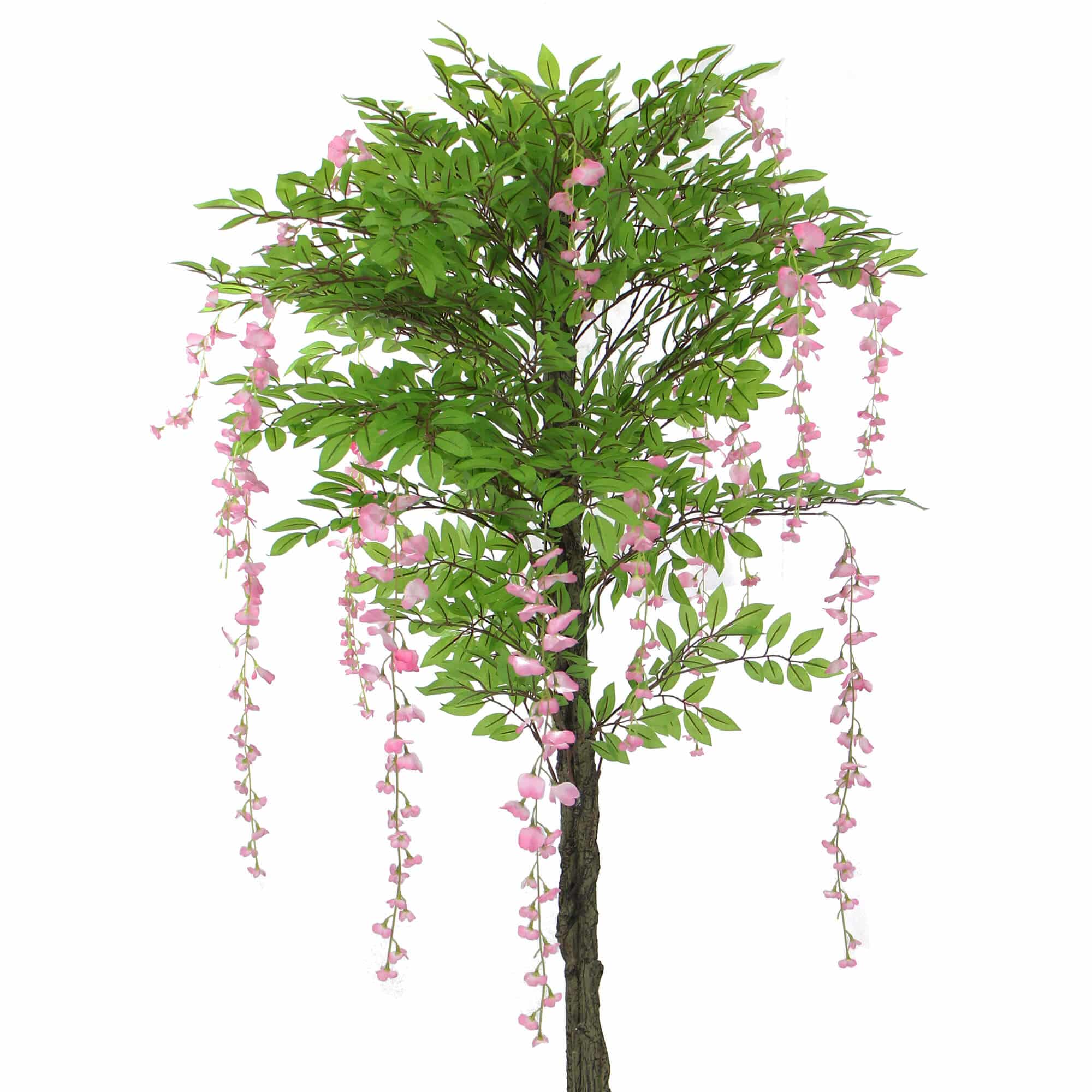 Pink Flowering Artificial Wisteria Tree, 180cm, Maintenance-Free, 6kg Wt