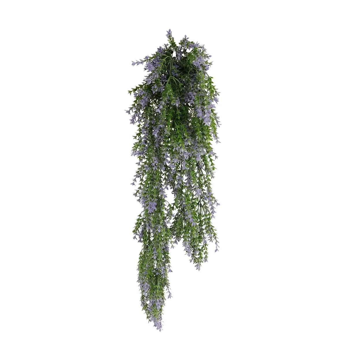 Artificial Hanging Purple Green Willow Leaf Garland UV Resistant 76cm