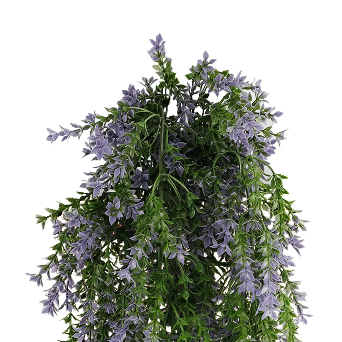 Artificial Hanging Purple Green Willow Leaf Garland UV Resistant 76cm
