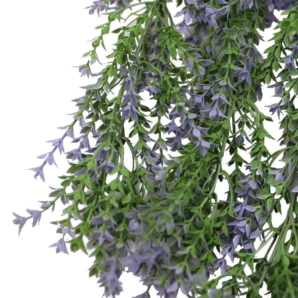 Artificial Hanging Purple Green Willow Leaf Garland UV Resistant 76cm