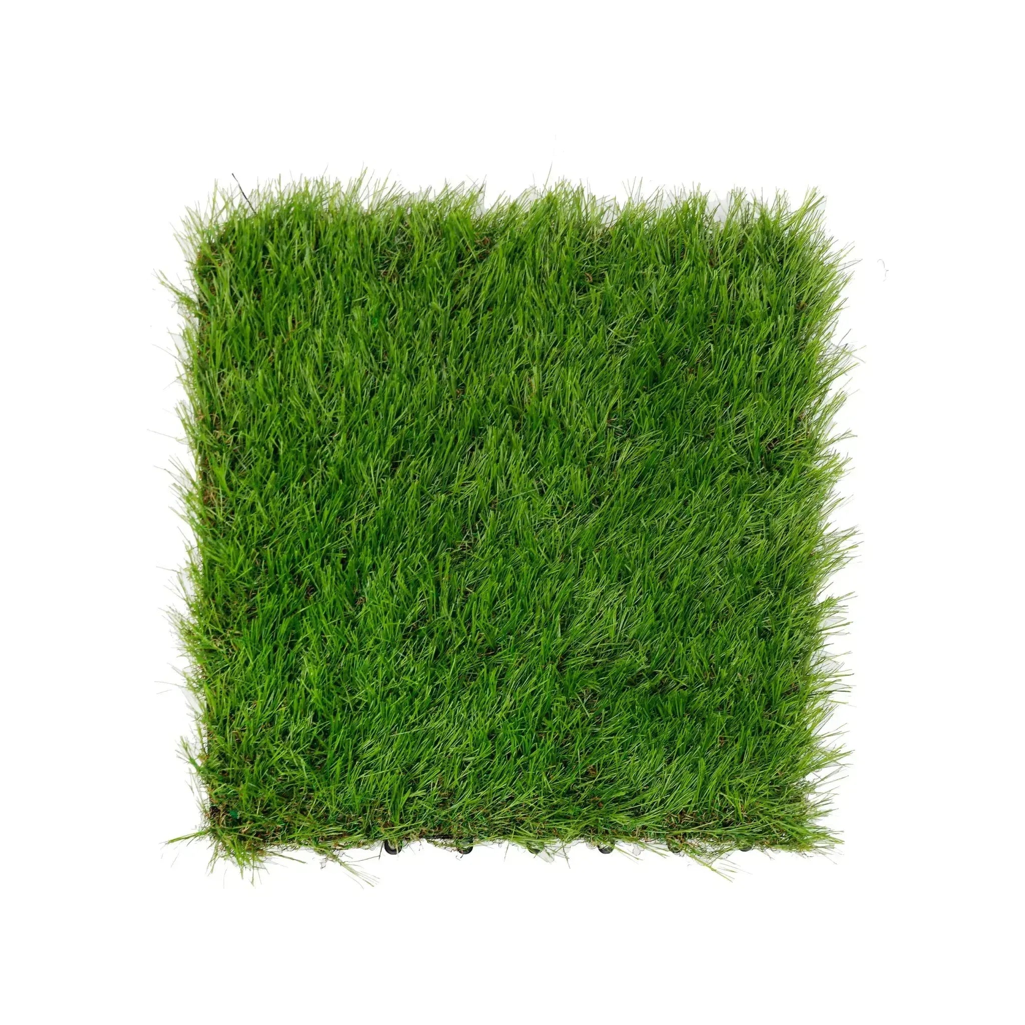 9pc Interconnecting Artificial Grass Decking Tiles UV Resistant 30x30cm