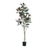 Potted Artificial Magnolia Tree 180cm, Realistic Faux Foliage, No Care