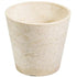 Imitation Stone Garden Pot in White/Cream, 20cm, Eco-Friendly, 600g Wt