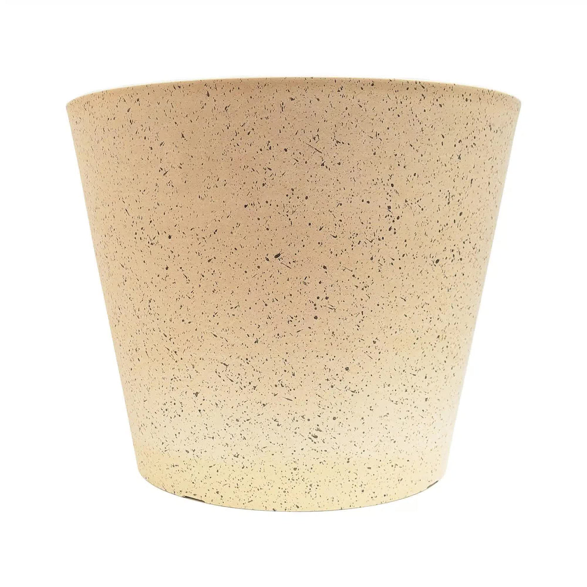 Imitation Stone Garden Planter Pot in White/Cream, 40cm, Eco, 3.75kg Wt