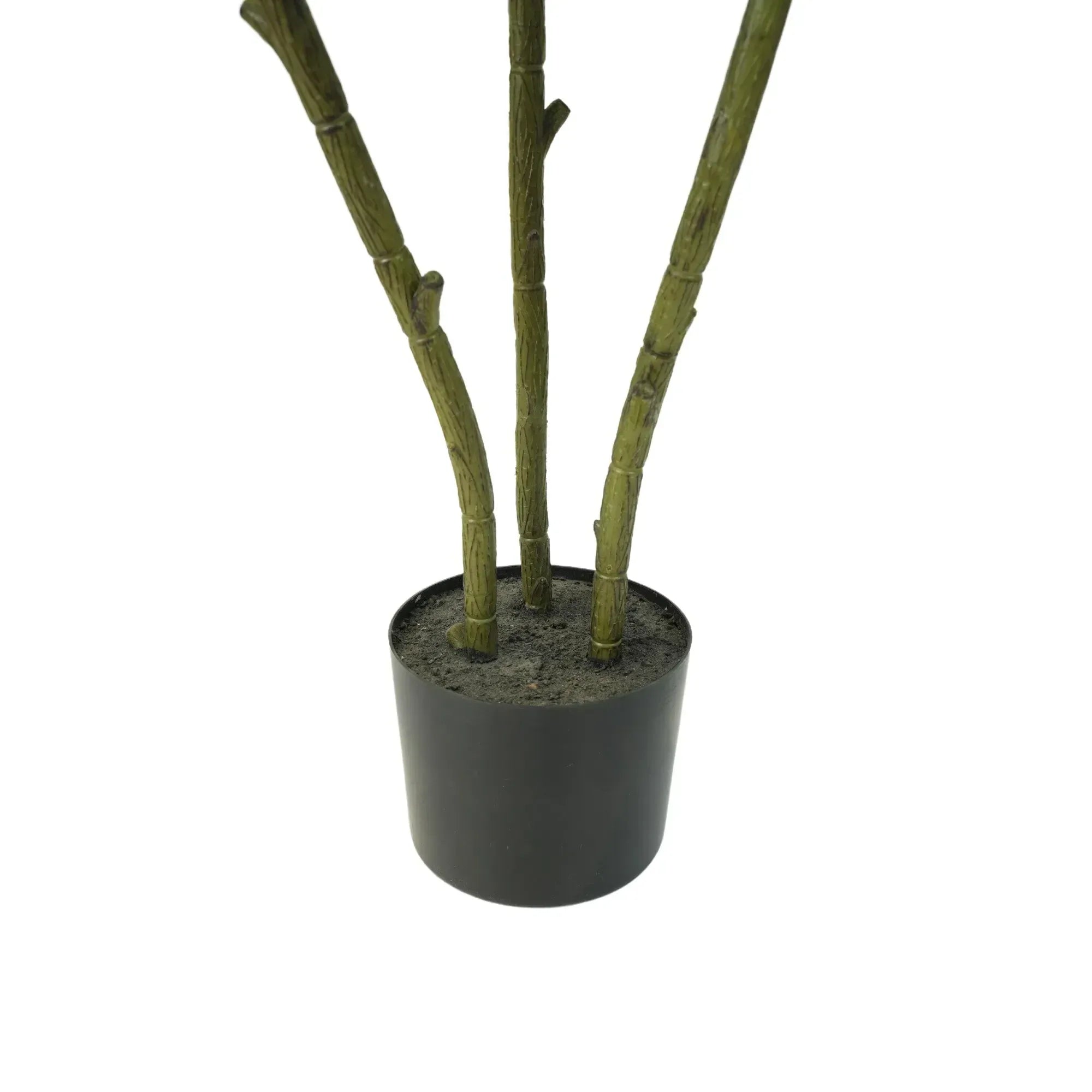 Artificial Nandina Tree Sacred Bamboo 140cm Potted Faux Plant in Black Pot
