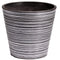 Black and White Hand Engraved Recycled Garden Pot 17cm, Eco-Friendly Build
