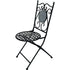 Grigio 3-Piece Mosaic Tile Table and Chairs Setting, Multi-Colour Design