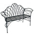 Garden Bench Black 134cm