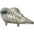 Conch Shell Sculpture Shiny Silver Aluminium 24cm Decorative Coastal Ornament