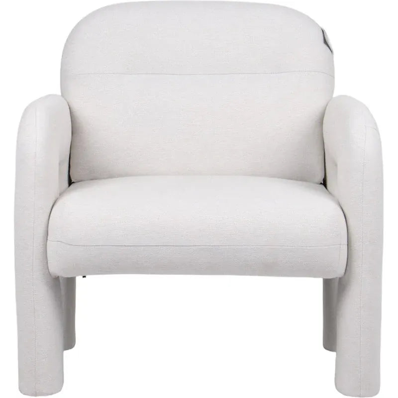 Regency Occasional Chair 81cm Fabric MDF Frame Beige Accent Seating