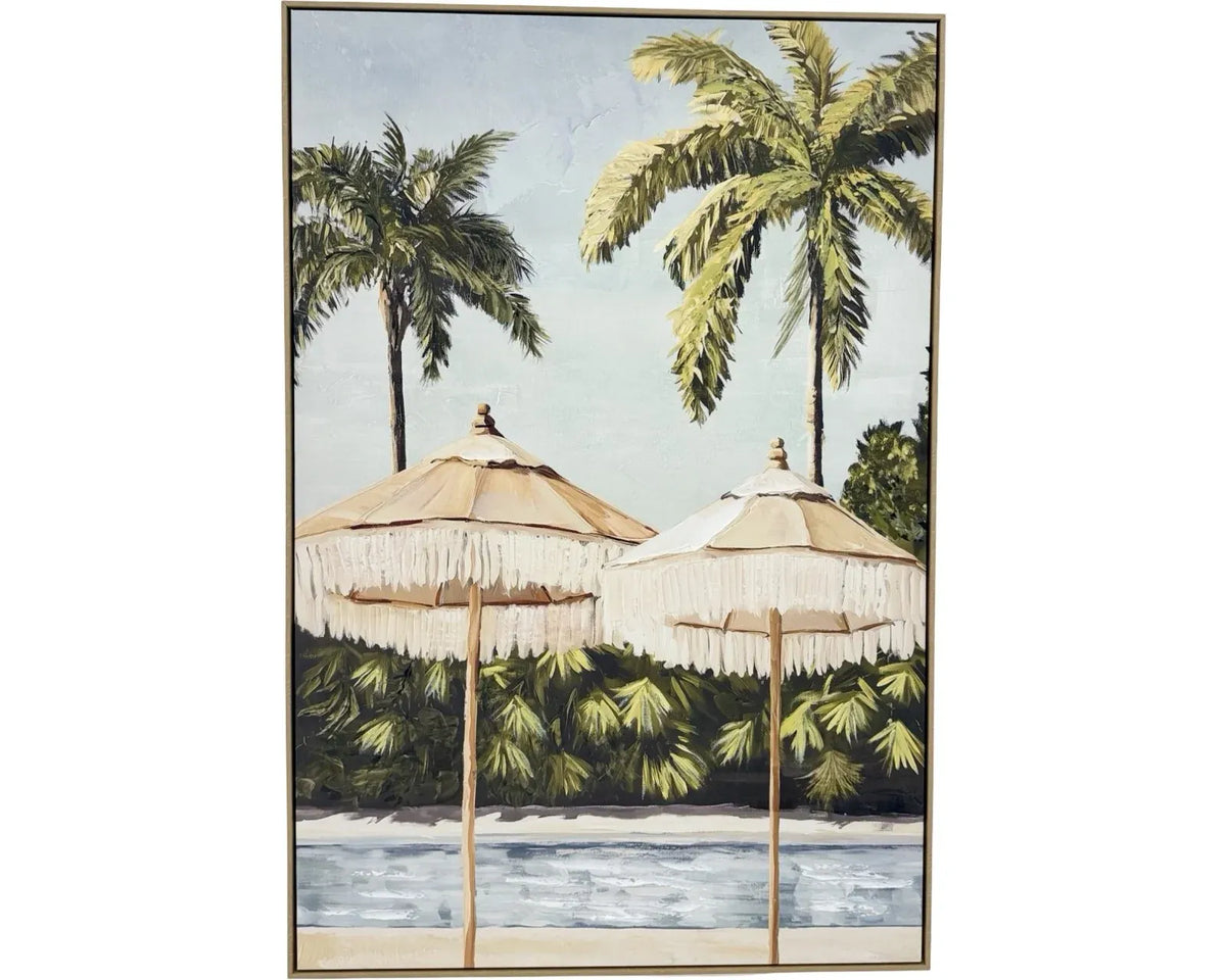 Collectors Line Framed Canvas Wall Artwork 120cm, MDF Timber Frame Design