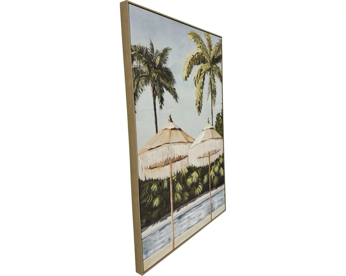 Collectors Line Framed Canvas Wall Artwork 120cm, MDF Timber Frame Design