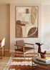 Bobo Brown Canvas Wall Art 120x80cm Landscape Multicolour Neutral Artwork Decor