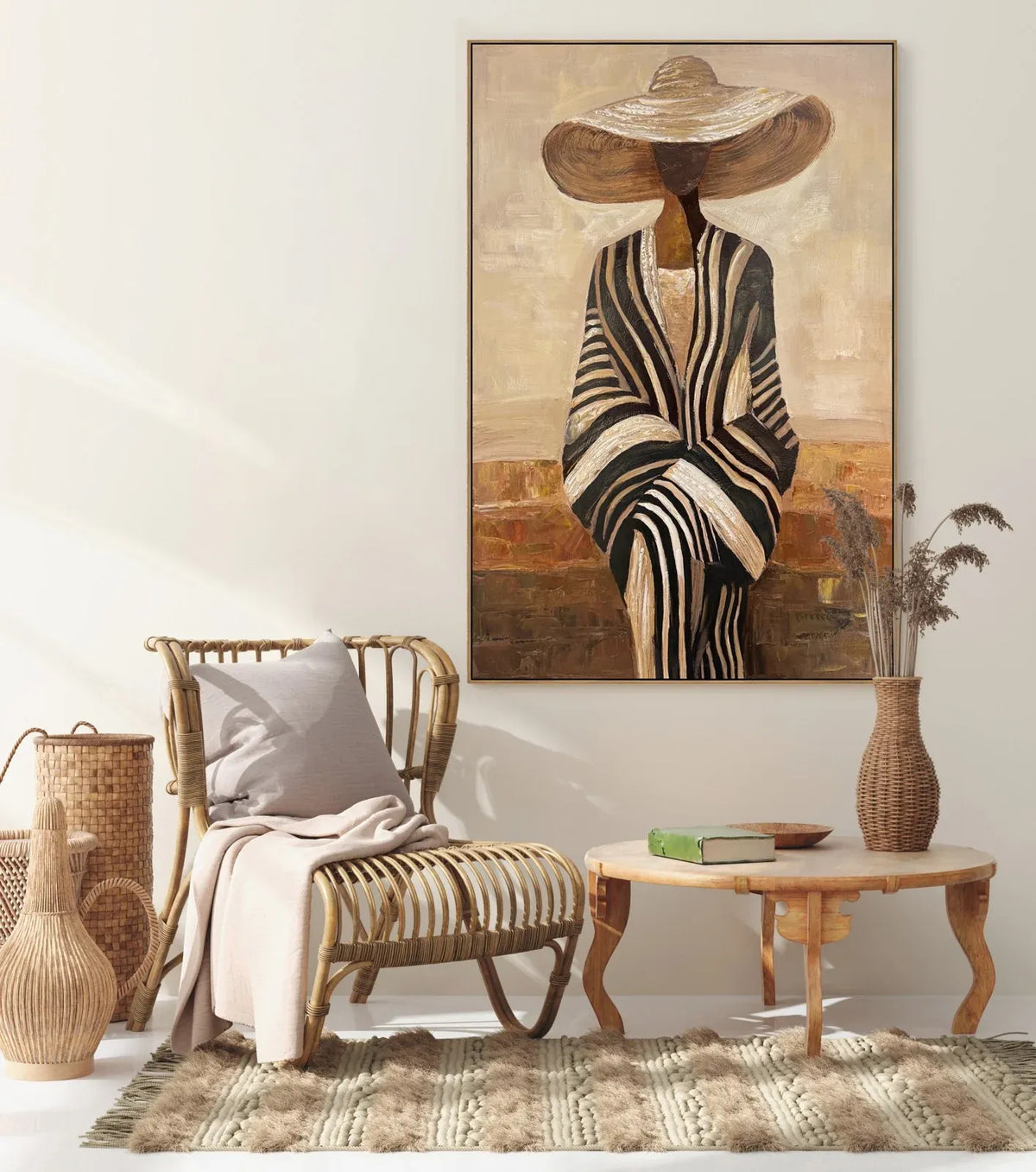 Pendulum Canvas Wall Art 80x120cm Portrait Multicolour Abstract Artwork Decor