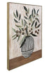 Olives in the Vase Tonal Canvas Wall Art 80x120cm Portrait Multicolour Artwork