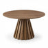 Lilibet Dining Table 120cm MDF Wood Veneer Walnut Round Living Room