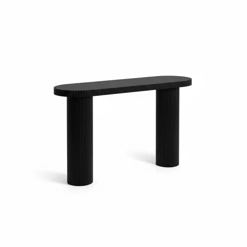 Moreland Console 80cm MDF Black Entryway Hallway Table 140cm Length