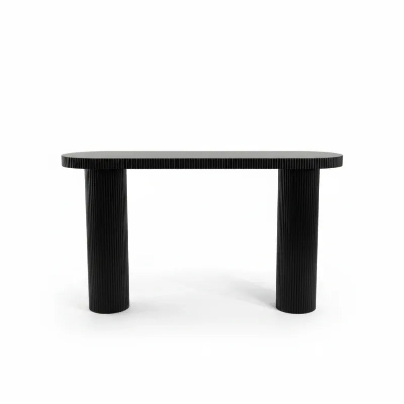Moreland Console 80cm MDF Black Entryway Hallway Table 140cm Length