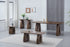 Cher Console Table Walnut Veneer 130cm Modern Wooden Hallway Entryway Hall Table