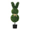 Set 2 Artificial Bunny Shaped Topiary Tree 100cm