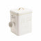Pet Food Container 25cm – Metal Storage Canister White