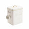 Pet Food Container 25cm – Metal Storage Canister White