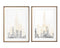 Bulk 2 Cityscape 2toned Framed Wallart 50x70cm 2 Asst