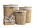 Natural Willow Basket Oval s/6 55x40xh66cm