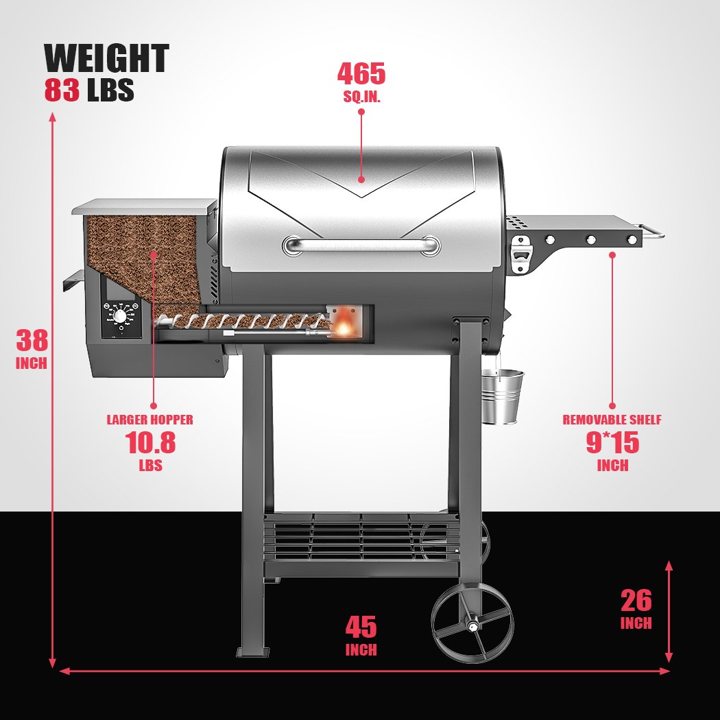 AS500N-2 WOOD PELLET GRILL SILVER