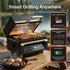 Essential Portable Smart Pellet Grill & Smoker + Assorted Flavors 20LBs (9kg) Premium Wood Pellets (Oak/Cherry/Apple)