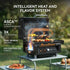Essential Portable Wireless Pellet Smoker - Battery Powered 8-in-1 Mini BBQ Grill with Smart Temp Control & Meat Probe for Camping & RV