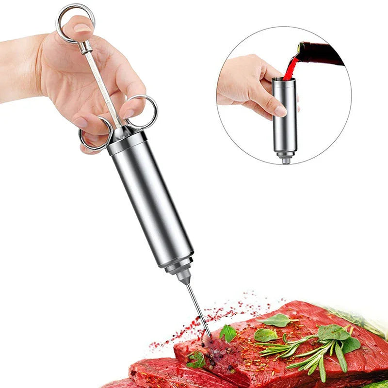 Stainless Steel Meat Injector Syringe Kit