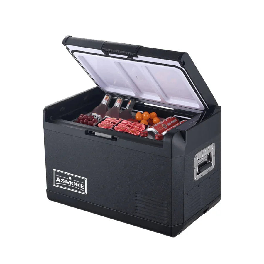Premium Mini Fridge | 37L Compact Refrigerator with Roll-Bond Evaporator & Internal Light for Camping, RV & BBQ