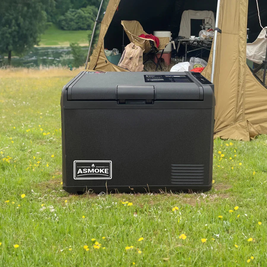 Premium Mini Fridge | 37L Compact Refrigerator with Roll-Bond Evaporator & Internal Light for Camping, RV & BBQ