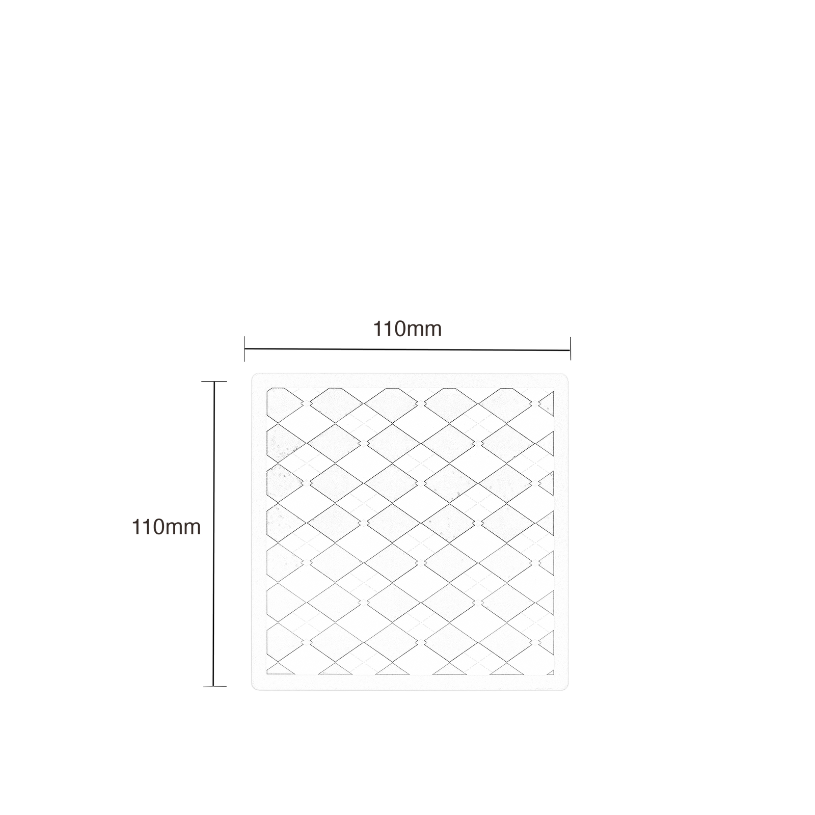 Cassette Checkboard Coaster white