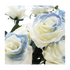 Faux Rose Bouquet Stem blue