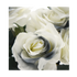 Faux Rose Bouquet Stem grey
