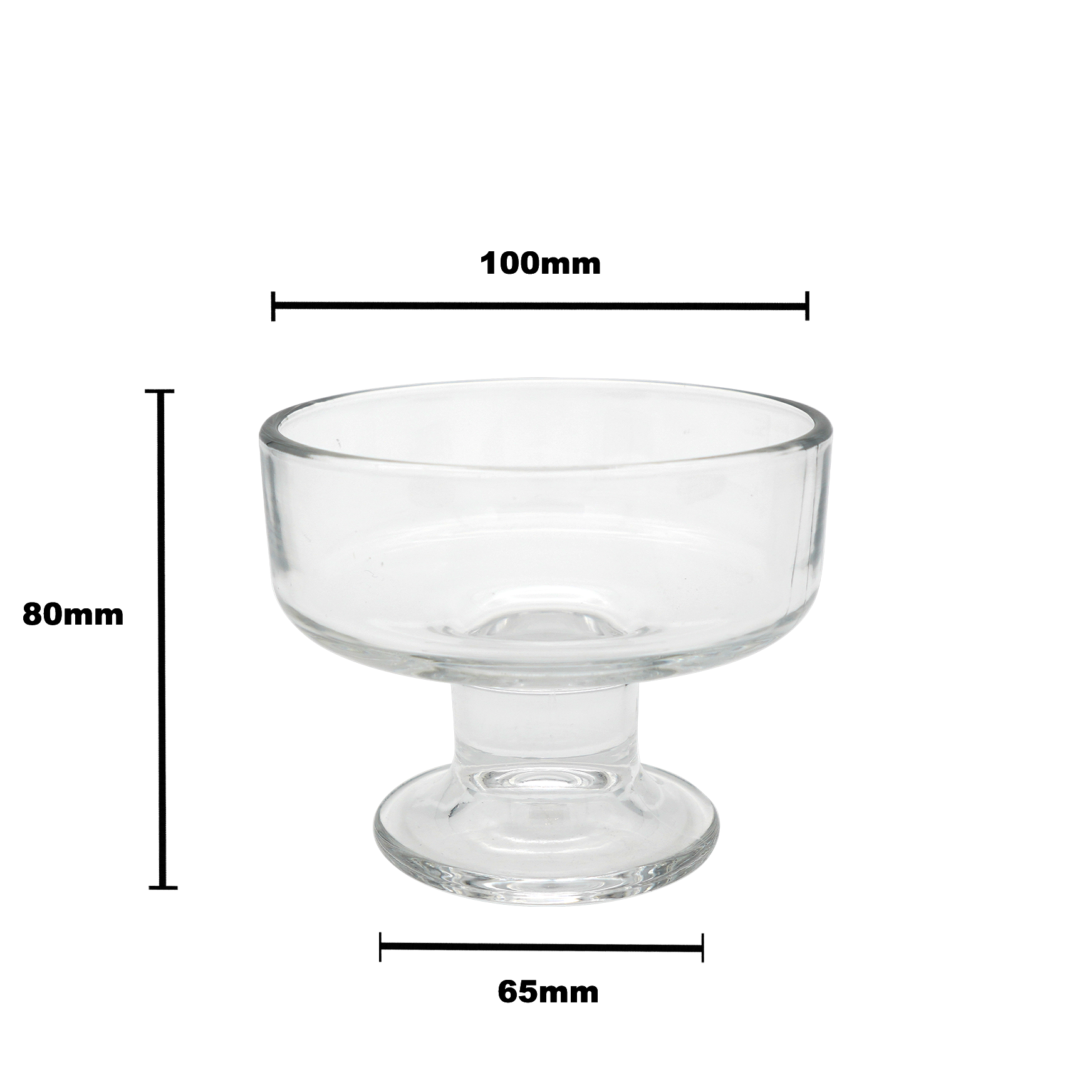 Authur Dessert Glass Bowl - 200ml clear