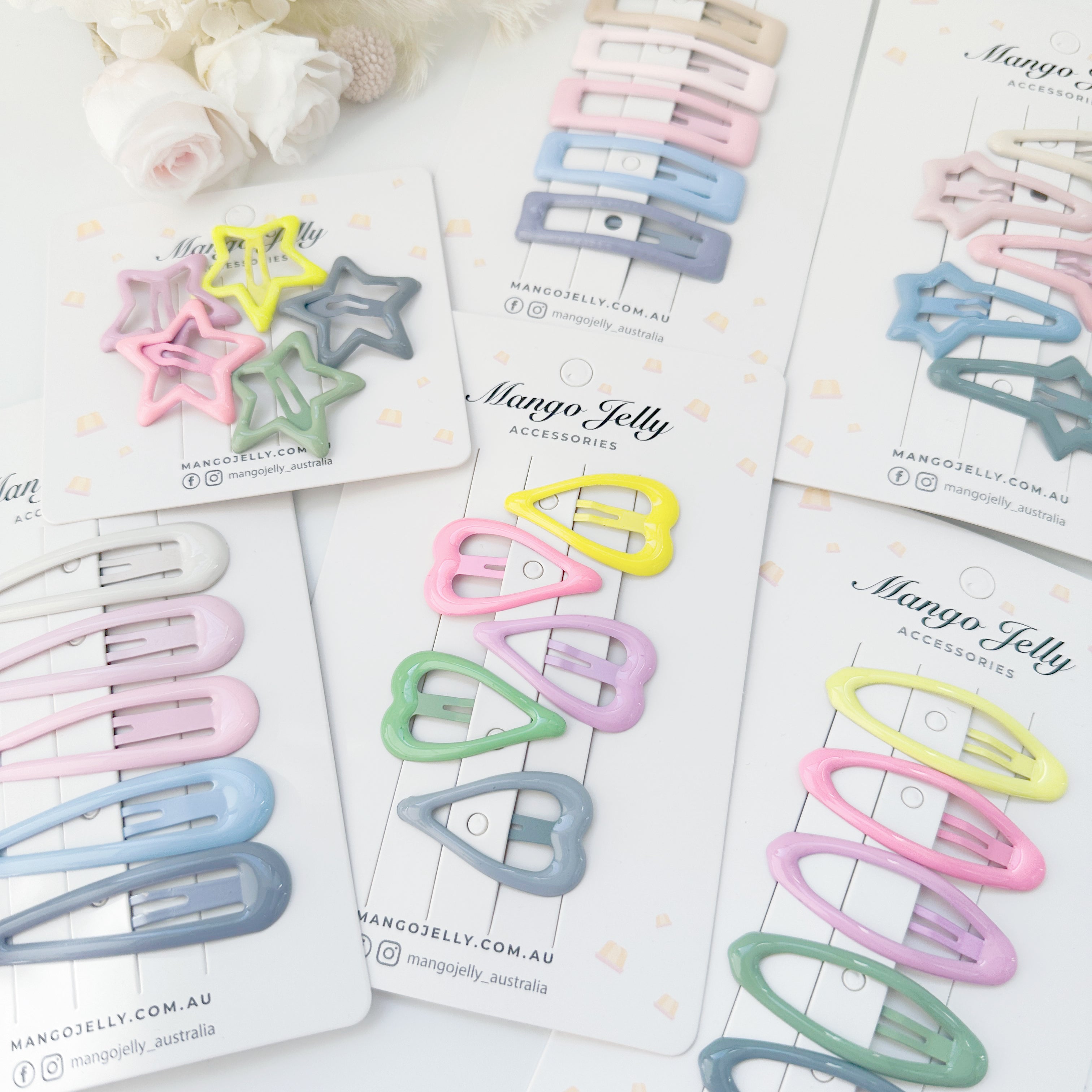 Butter Cream Hair Clips Collection - Candy Classic - One Pack